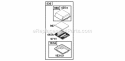 Air Cleaner Group Diagram and Parts List for  Briggs and Stratton Engine